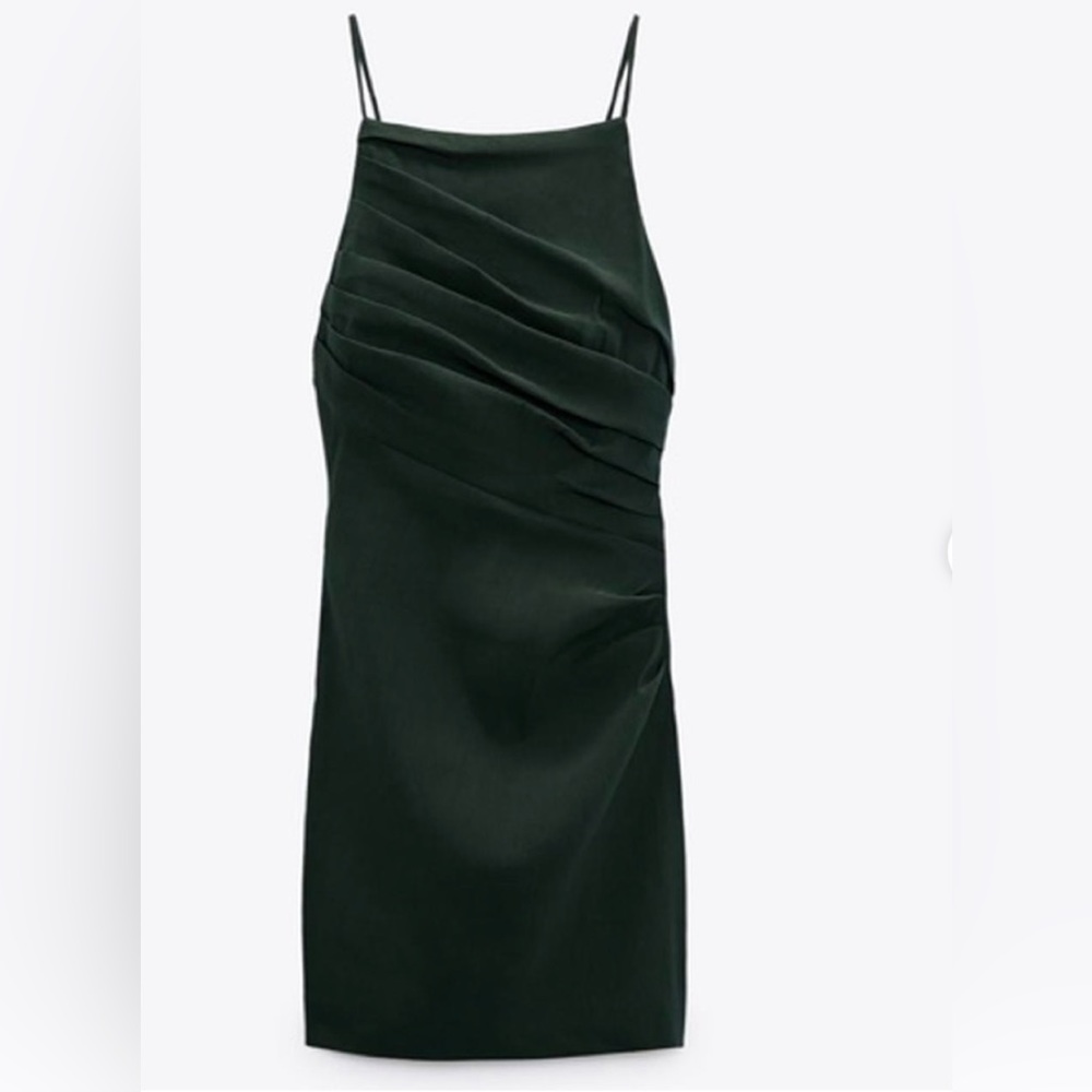 Zara Linen Blend Dress - Picture 2 of 3